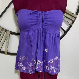 SO Purple Floral Top NWTS